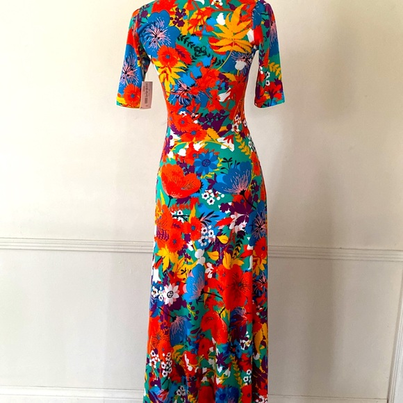 LuLaRoe ❤️“ANA”💙 FIT-AND-FLIRT MAXI DRESS SIZE EXTRA SMALL 🌟NWT🌟 - Picture 6 of 13